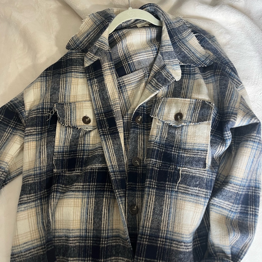 Flannel lightweight  jacket size medium
